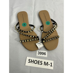 Womans Mercer & Madison Slides 8 Studs Slip On NWT